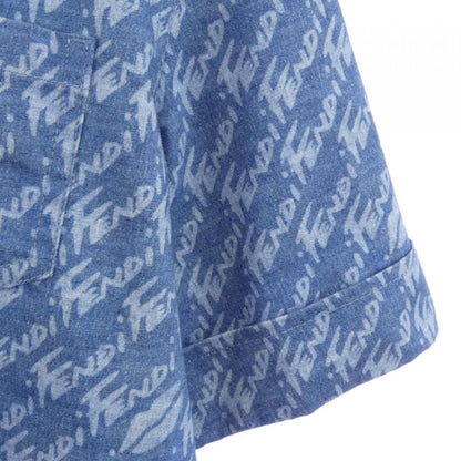 Fendi Short Sleeve Shirt Blue — view 8