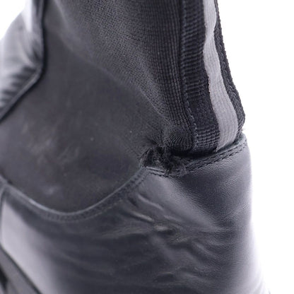 Moncler Neue Chelsea Side Gore Leather Boots Black — view 6