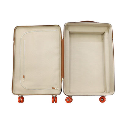 Hermes Carry Case Low Mobility Suitcase Gold Silver Toile H Taurillon — view 4