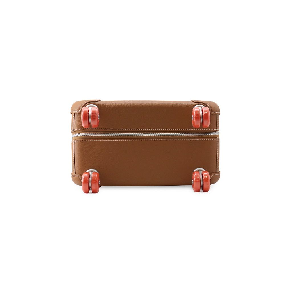 Hermes Carry Case Low Mobility Suitcase Gold Silver Toile H Taurillon — view 3