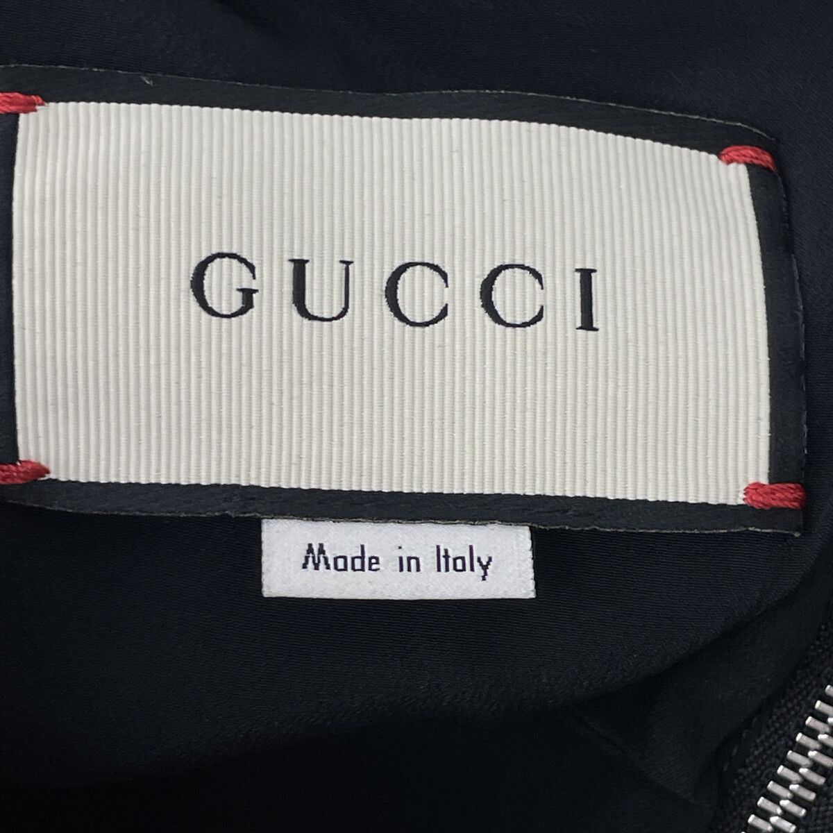 Gucci Navy Black Interlocking G Pearl Button Short Sleeve Dress 38 — view 3