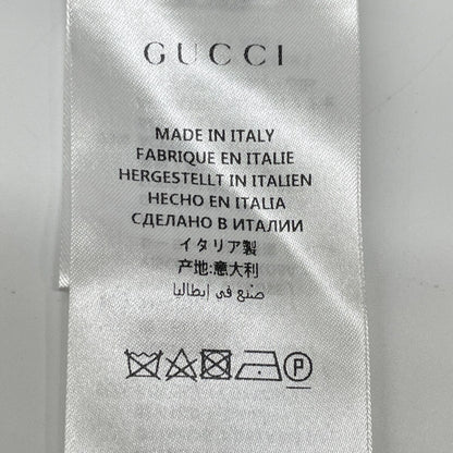 Gucci Navy Black Interlocking G Pearl Button Short Sleeve Dress 38 — view 4