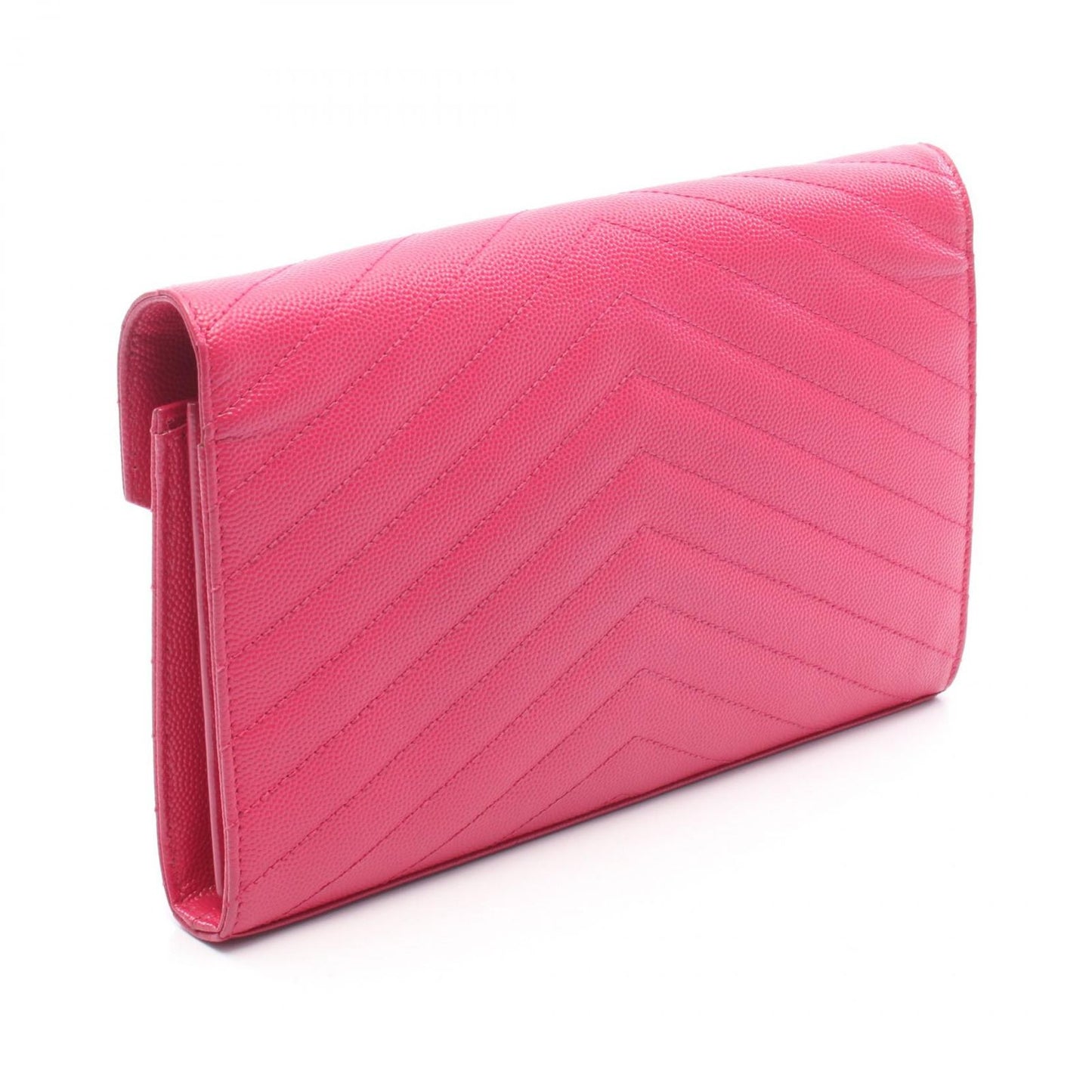 Saint Laurent Paris Shoulder Bag Cassandra Classic Pink Leather Envelope Chain — view 2