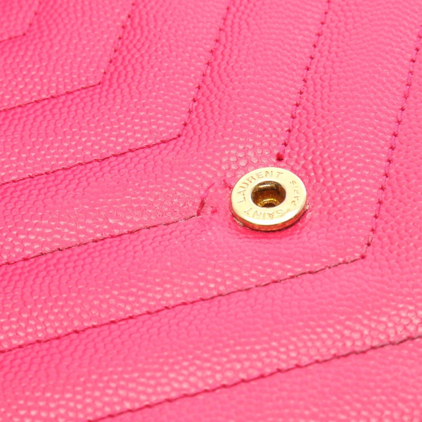 Saint Laurent Paris Shoulder Bag Cassandra Classic Pink Leather Envelope Chain — view 6
