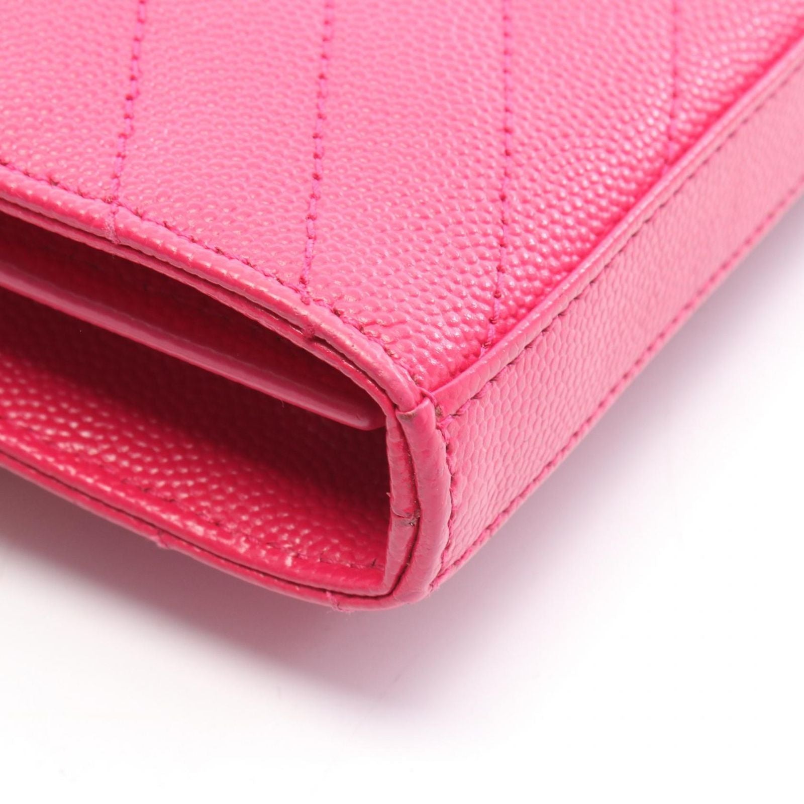Saint Laurent Paris Shoulder Bag Cassandra Classic Pink Leather Envelope Chain — view 8