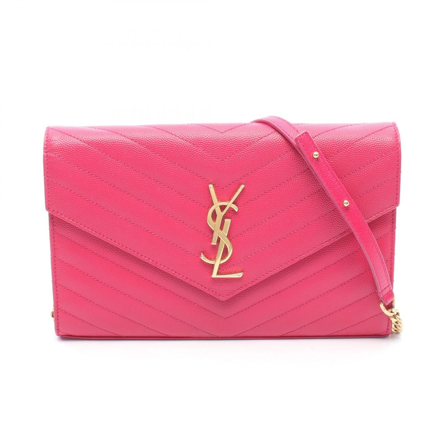 Saint Laurent Paris Shoulder Bag Cassandra Classic Pink Leather Envelope Chain