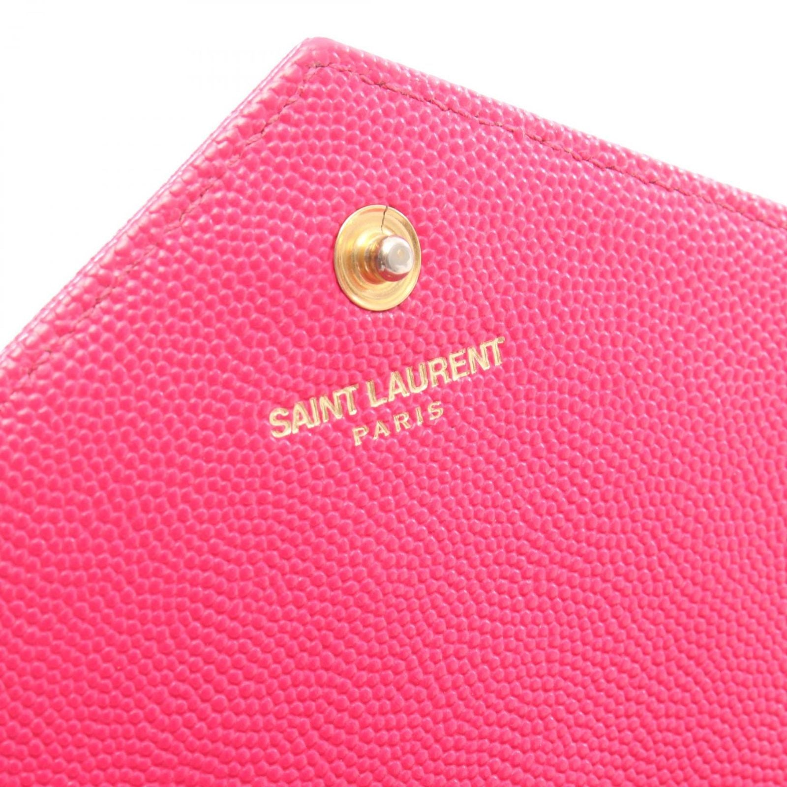 Saint Laurent Paris Shoulder Bag Cassandra Classic Pink Leather Envelope Chain — view 4