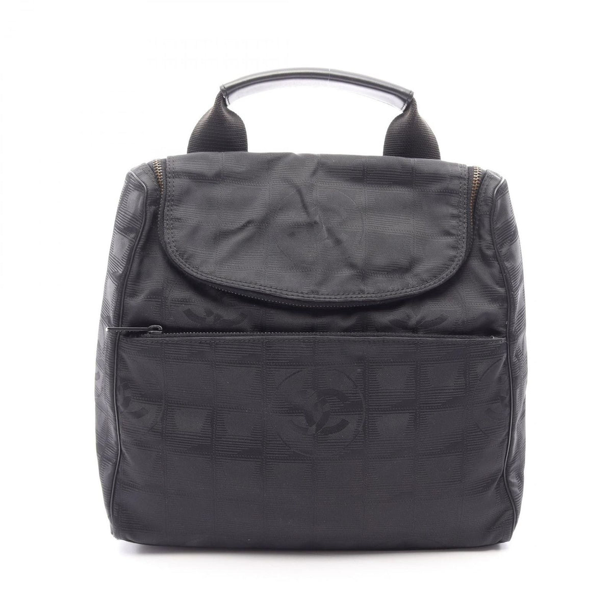 Chanel Backpack New Travel Line Black Leather