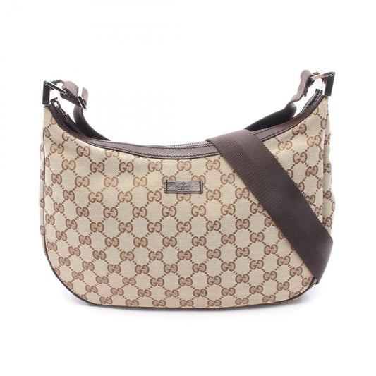 Gucci Shoulder Bag GG Canvas Beige Brown