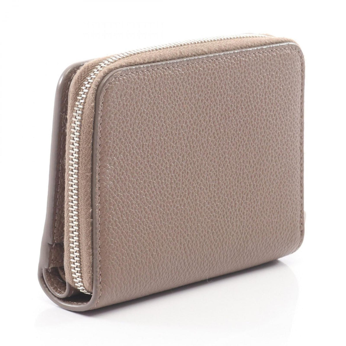 Saint Laurent Paris Bifold Wallet Rive Gauche Gray Leather Compact — view 2