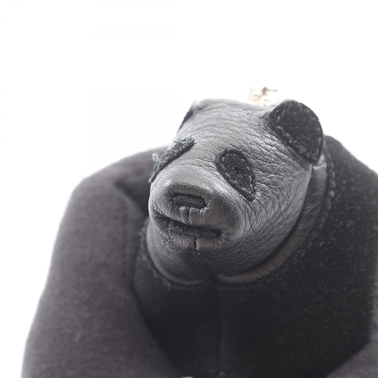Loewe Coin Case Panda Purse Black Leather Suede — view 6