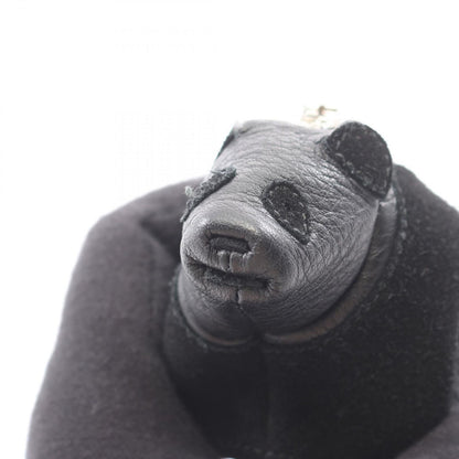 Loewe Coin Case Panda Purse Black Leather Suede — view 6