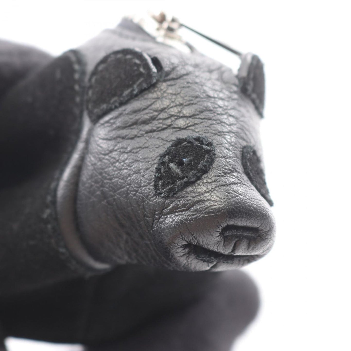 Loewe Coin Case Panda Purse Black Leather Suede — view 7