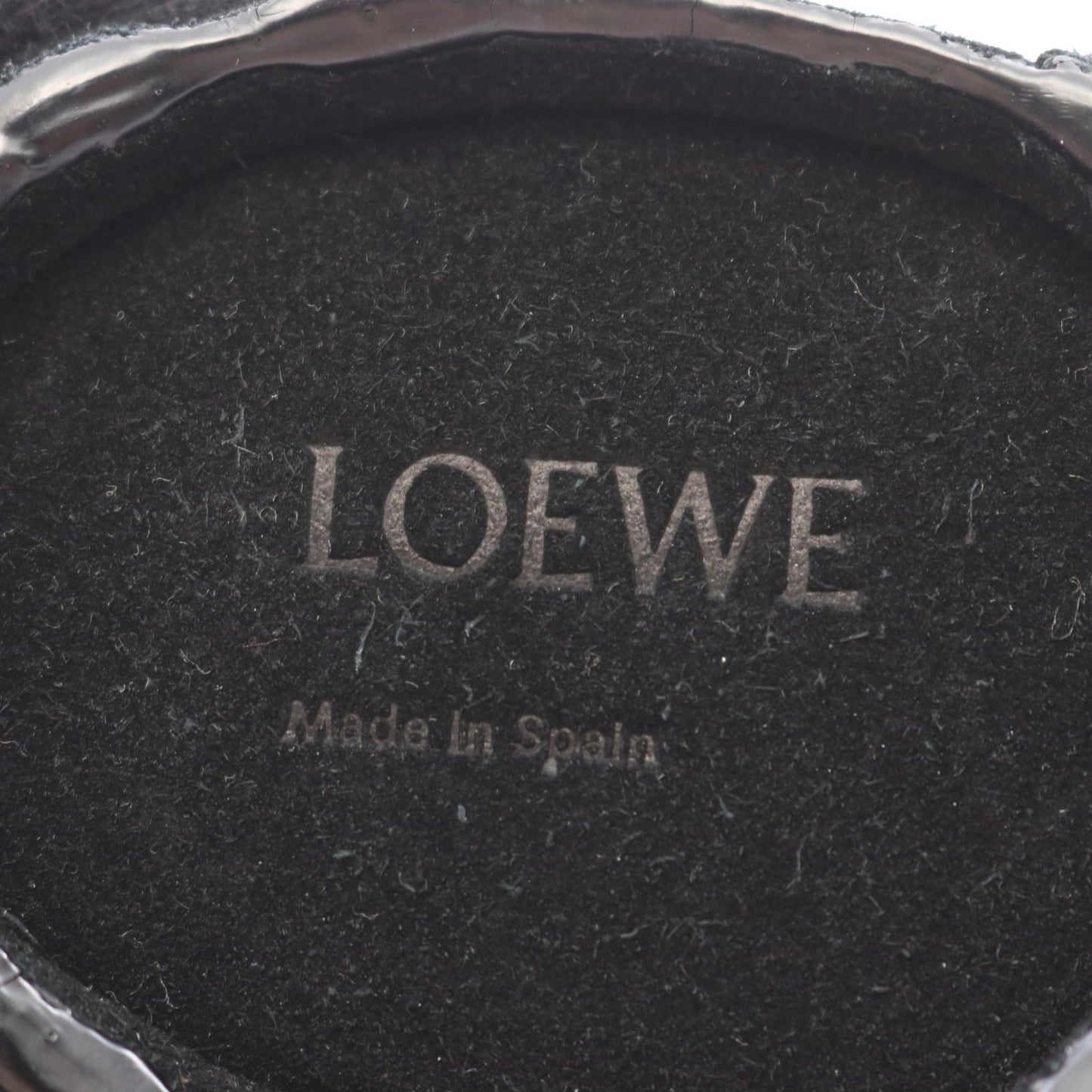 Loewe Coin Case Panda Purse Black Leather Suede — view 4