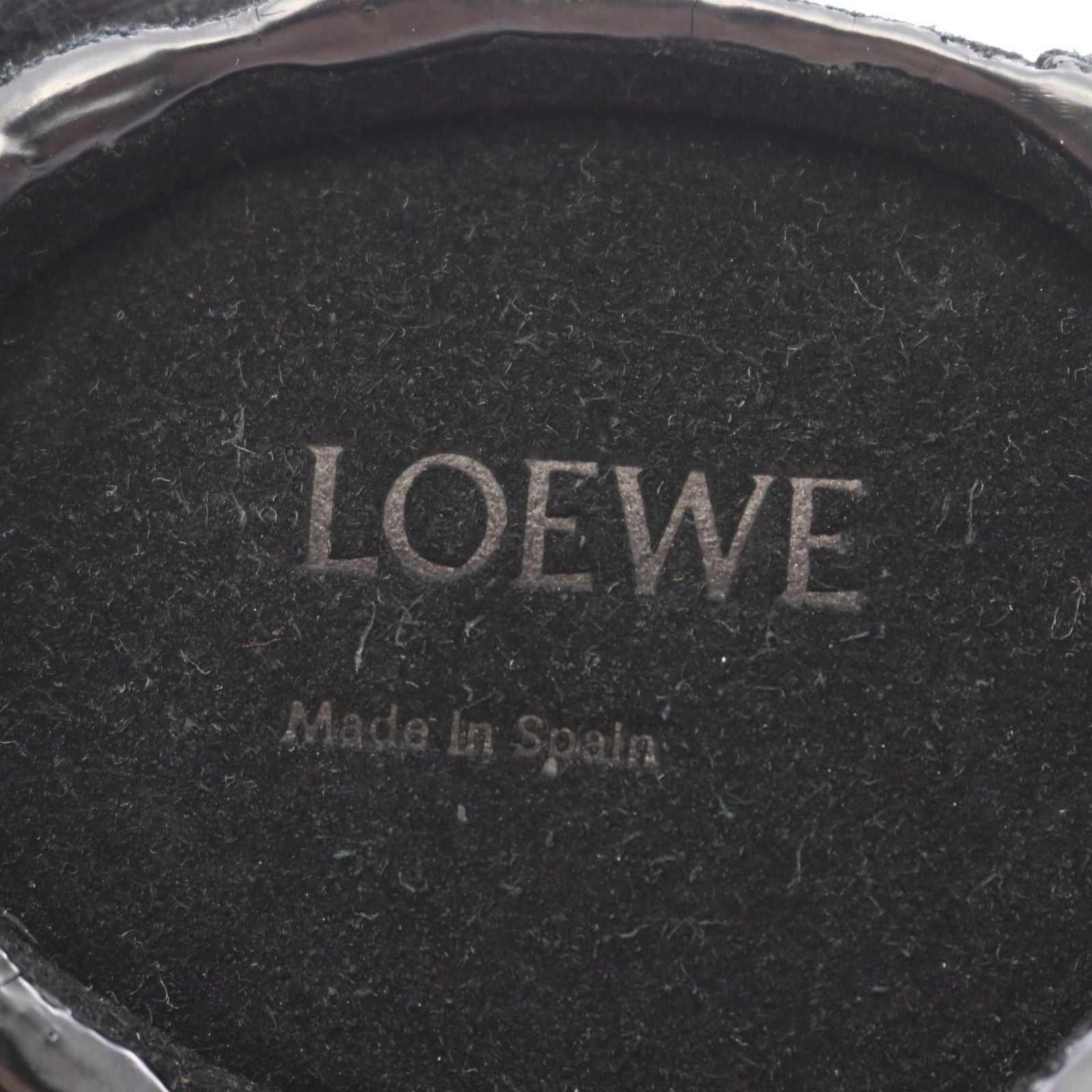 Loewe Coin Case Panda Purse Black Leather Suede — view 4