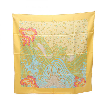 Hermes Scarf Carre 90 Contre Courant Silk