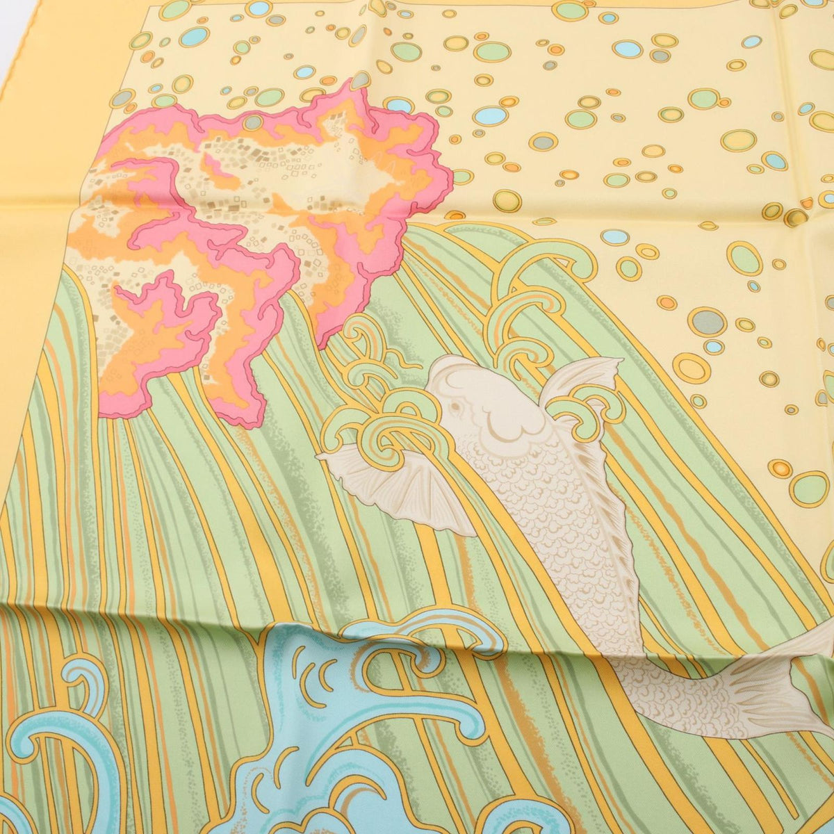 Hermes Scarf Carre 90 Contre Courant Silk — view 6