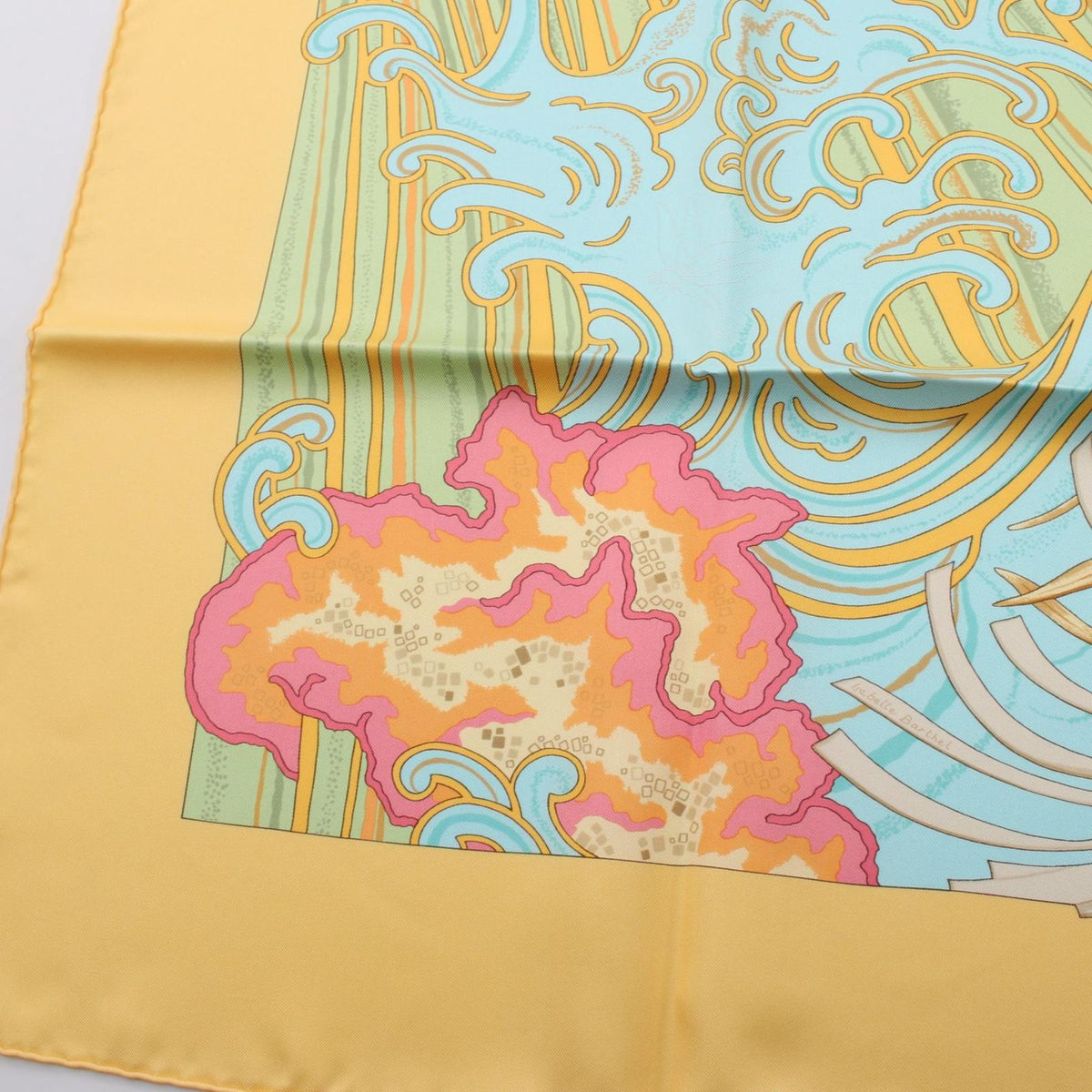 Hermes Scarf Carre 90 Contre Courant Silk — view 5