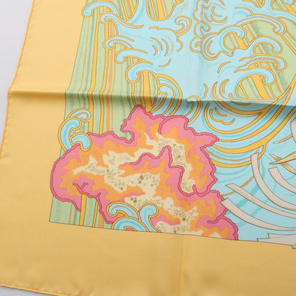 Hermes Scarf Carre 90 Contre Courant Silk — view 5