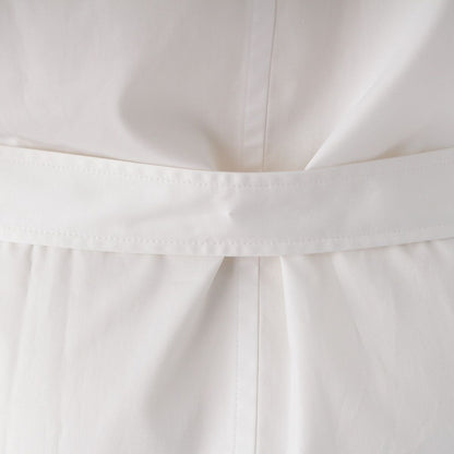 Hermes Cotton Hiyoko Carriage Embroidery Pocket Belt Shirt Dress White 38 — view 8