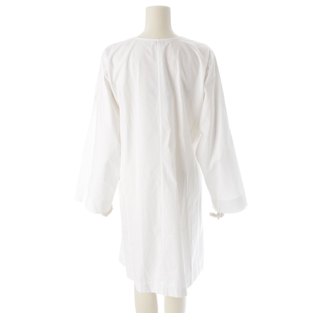 Loewe Pebble Cotton Poplin Mini Dress White 36 — view 4