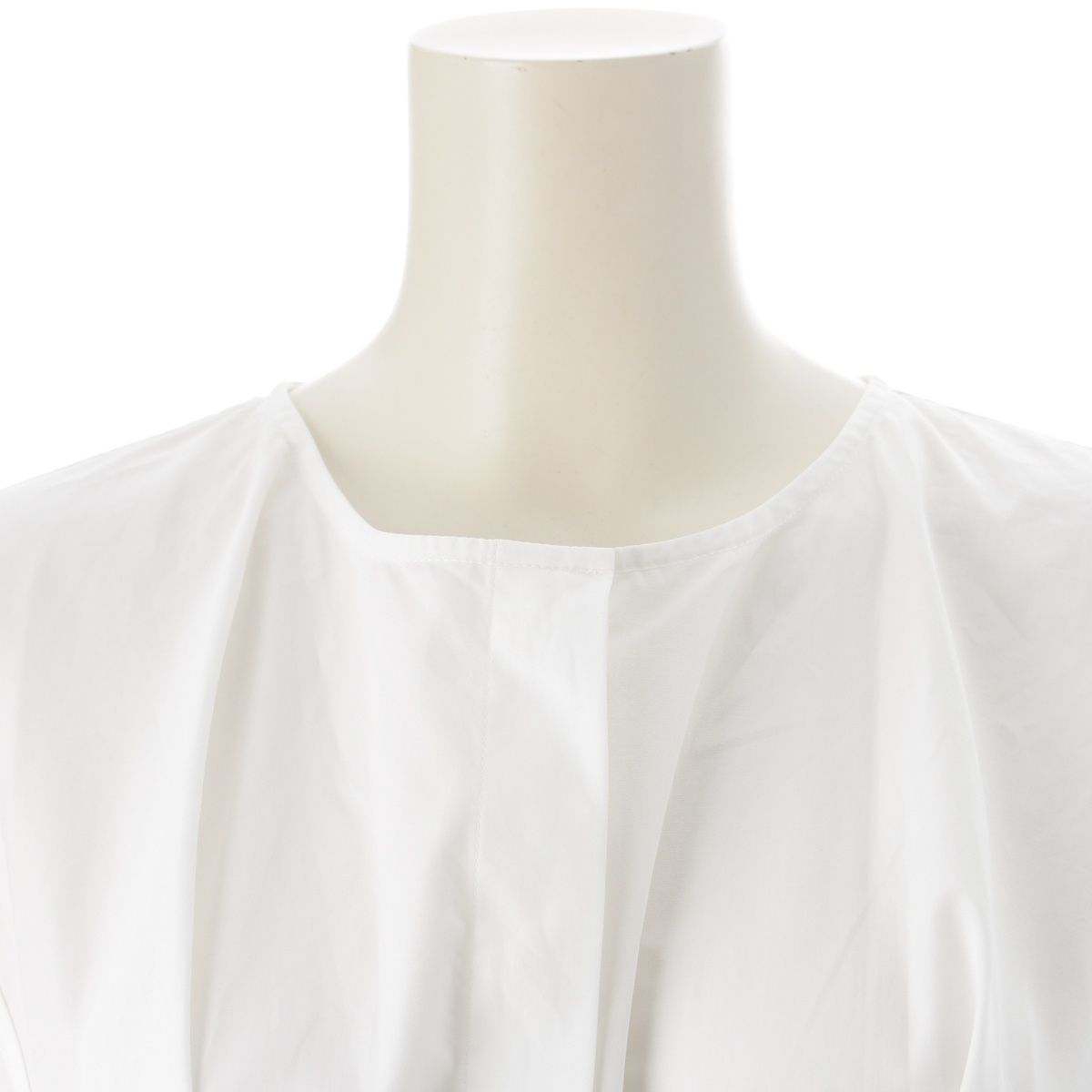 Loewe Pebble Cotton Poplin Mini Dress White 36 — view 5
