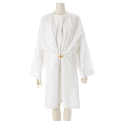 Loewe Pebble Cotton Poplin Mini Dress White 36