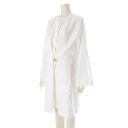 Loewe Pebble Cotton Poplin Mini Dress White 36 — view 2