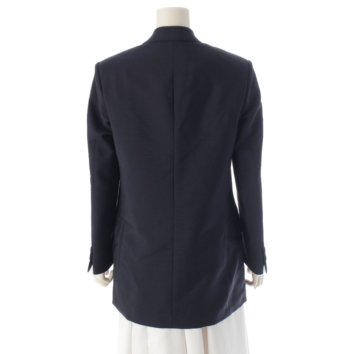 Loewe Mohair Wool Double Breasted Terre Jacket Navy 36 — view 4