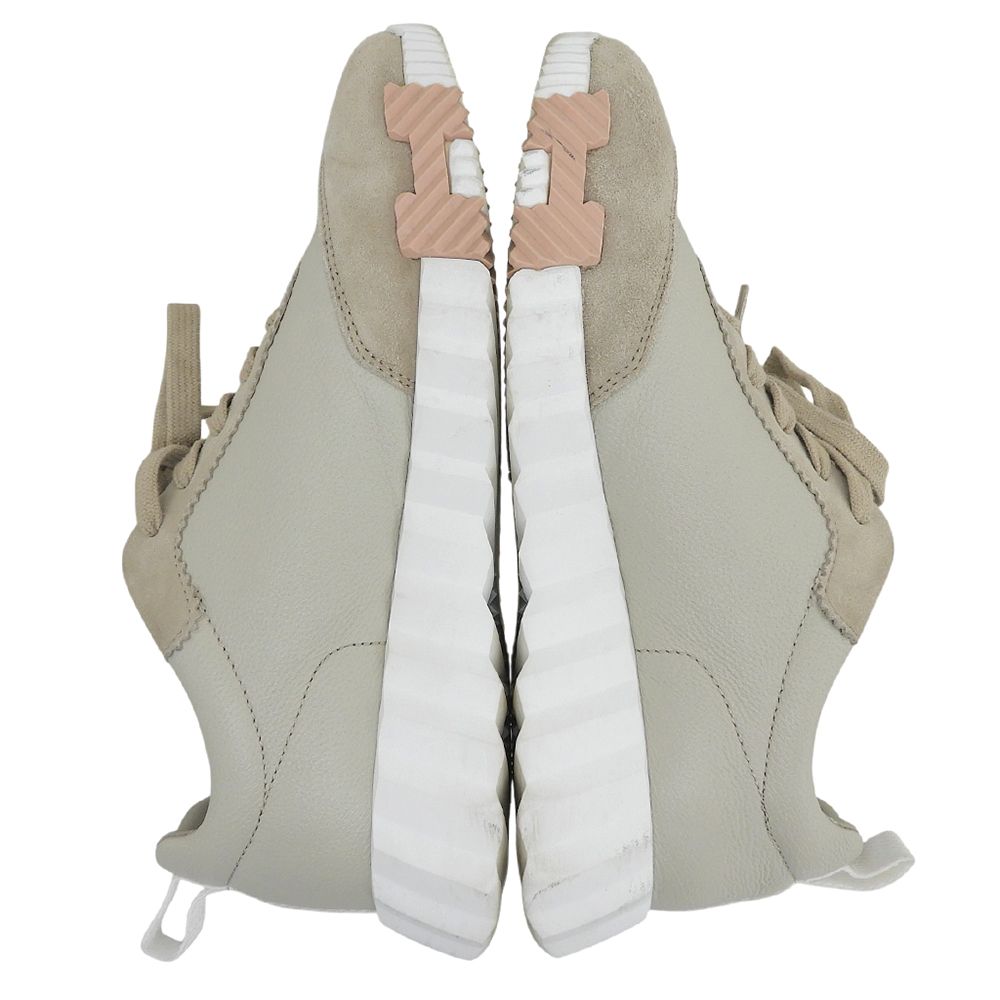 Hermes Bouncing Leather Suede Sneakers Top — view 4