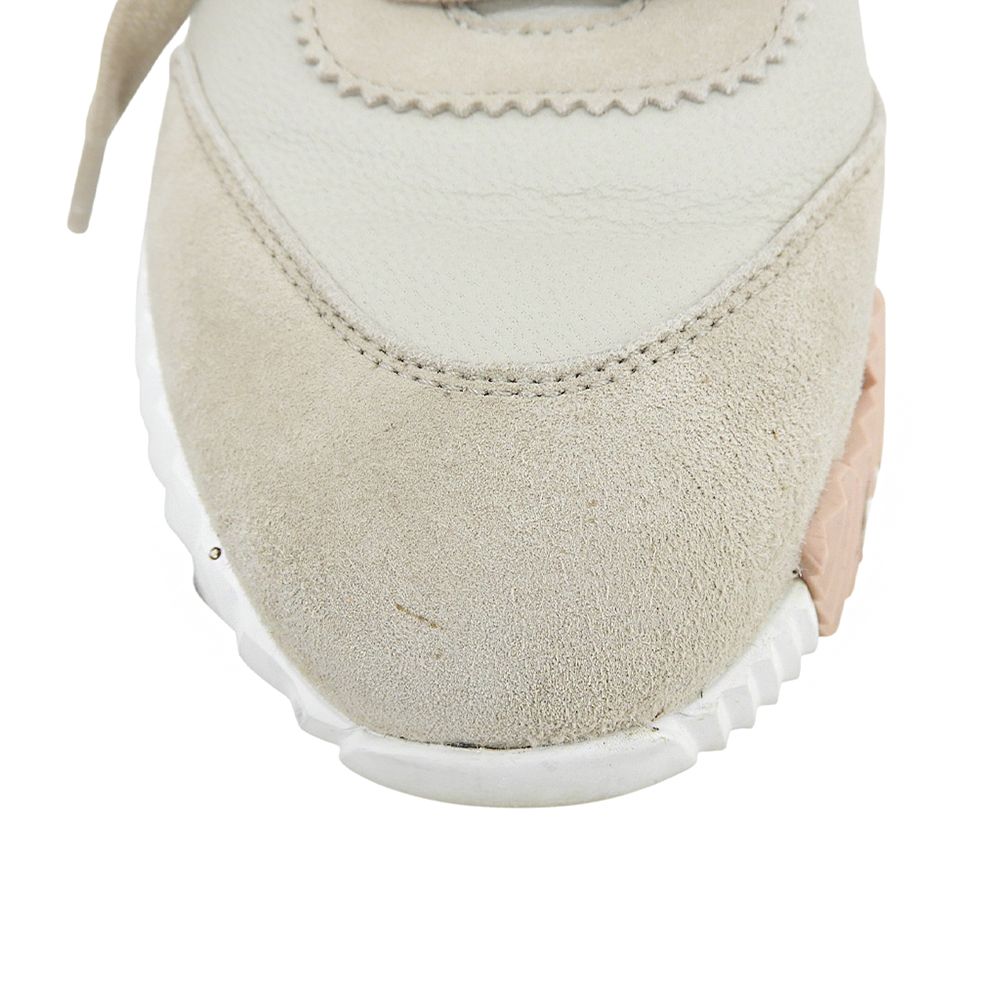 Hermes Bouncing Leather Suede Sneakers Top — view 3