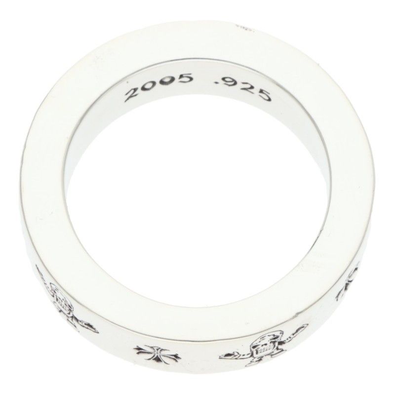 Chrome Hearts Spacer Foti Harrisity Tart Motif Silver Ring — view 5