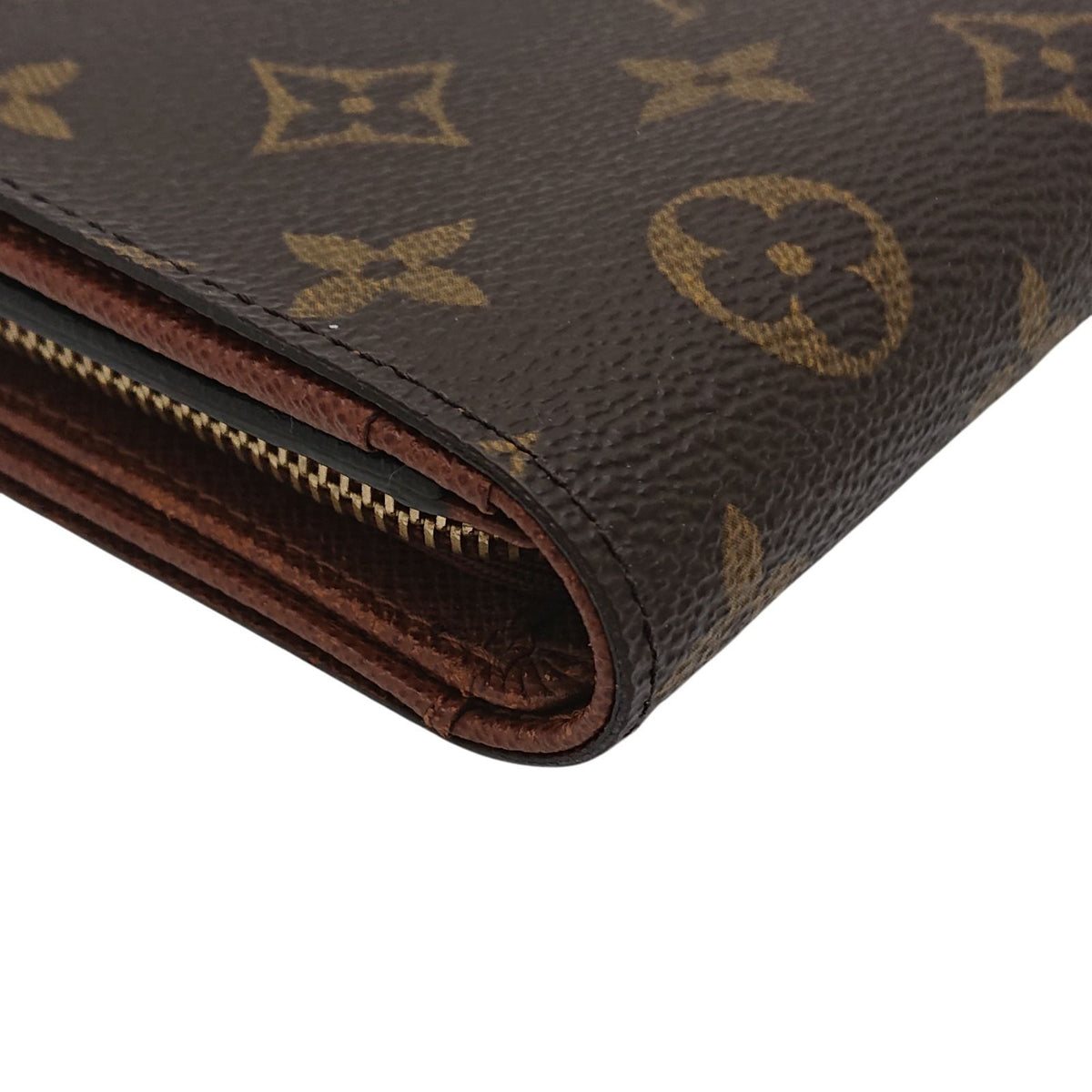 Louis Vuitton Fold Wallet Monogram Porte-Monnaie Billets Tresor Brown — view 7