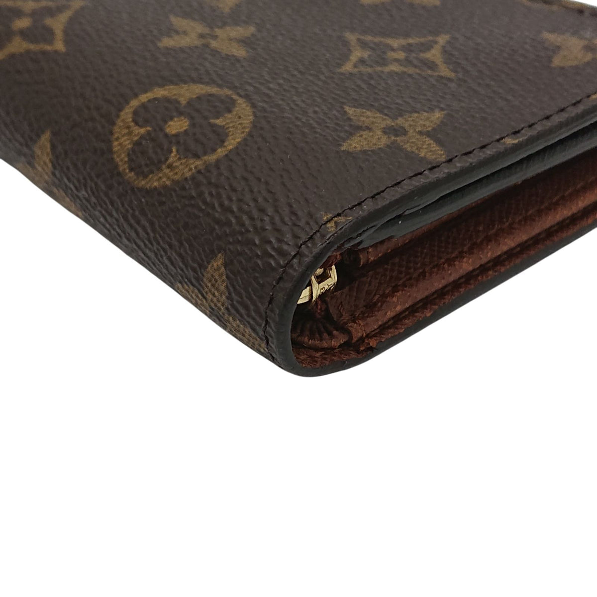 Louis Vuitton Fold Wallet Monogram Porte-Monnaie Billets Tresor Brown — view 8