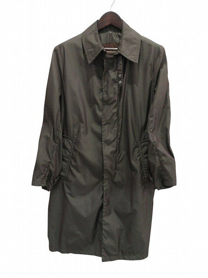 Moncler Soutien Collar Coat Khaki 4