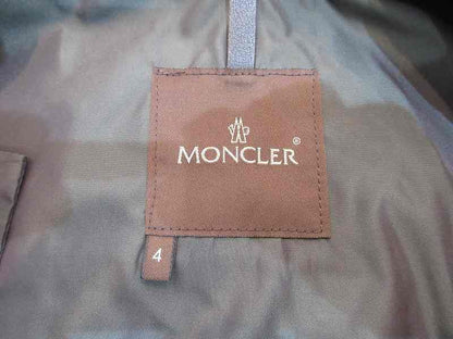 Moncler Soutien Collar Coat Khaki 4 — view 5