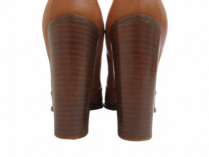 Celine Side Gore Boots High Block Heels Brown — view 4