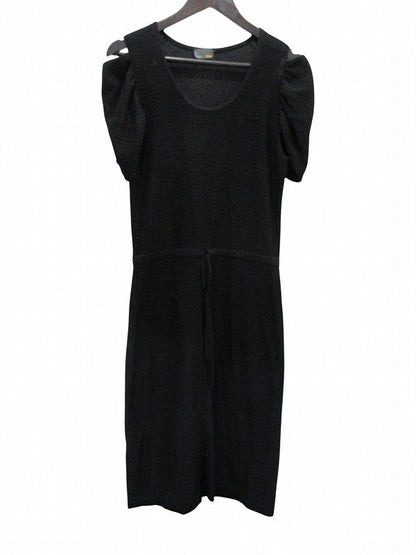 Fendi Knit Dress Cotton Black 42