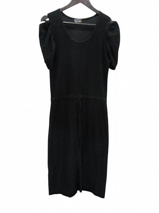 Fendi Knit Dress Cotton Black 42