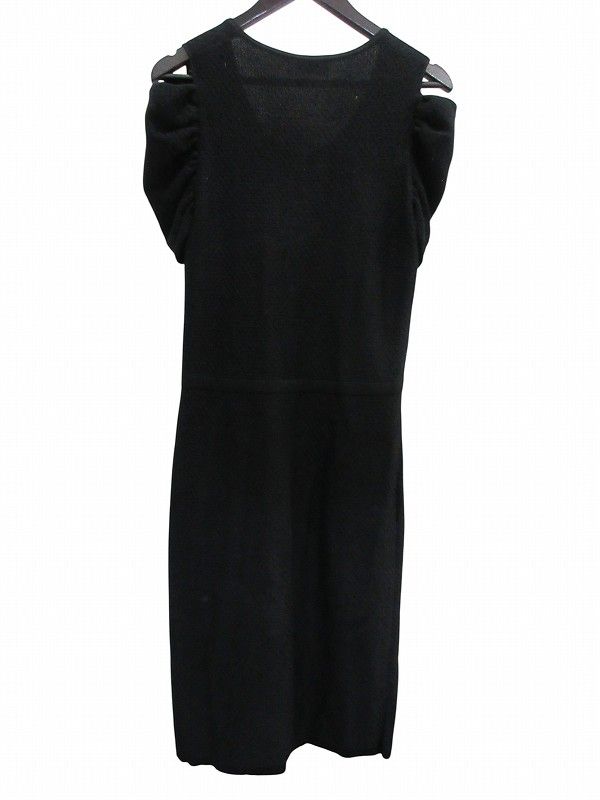 Fendi Knit Dress Cotton Black 42 — view 3