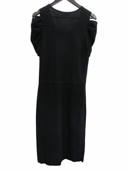 Fendi Knit Dress Cotton Black 42 — view 3