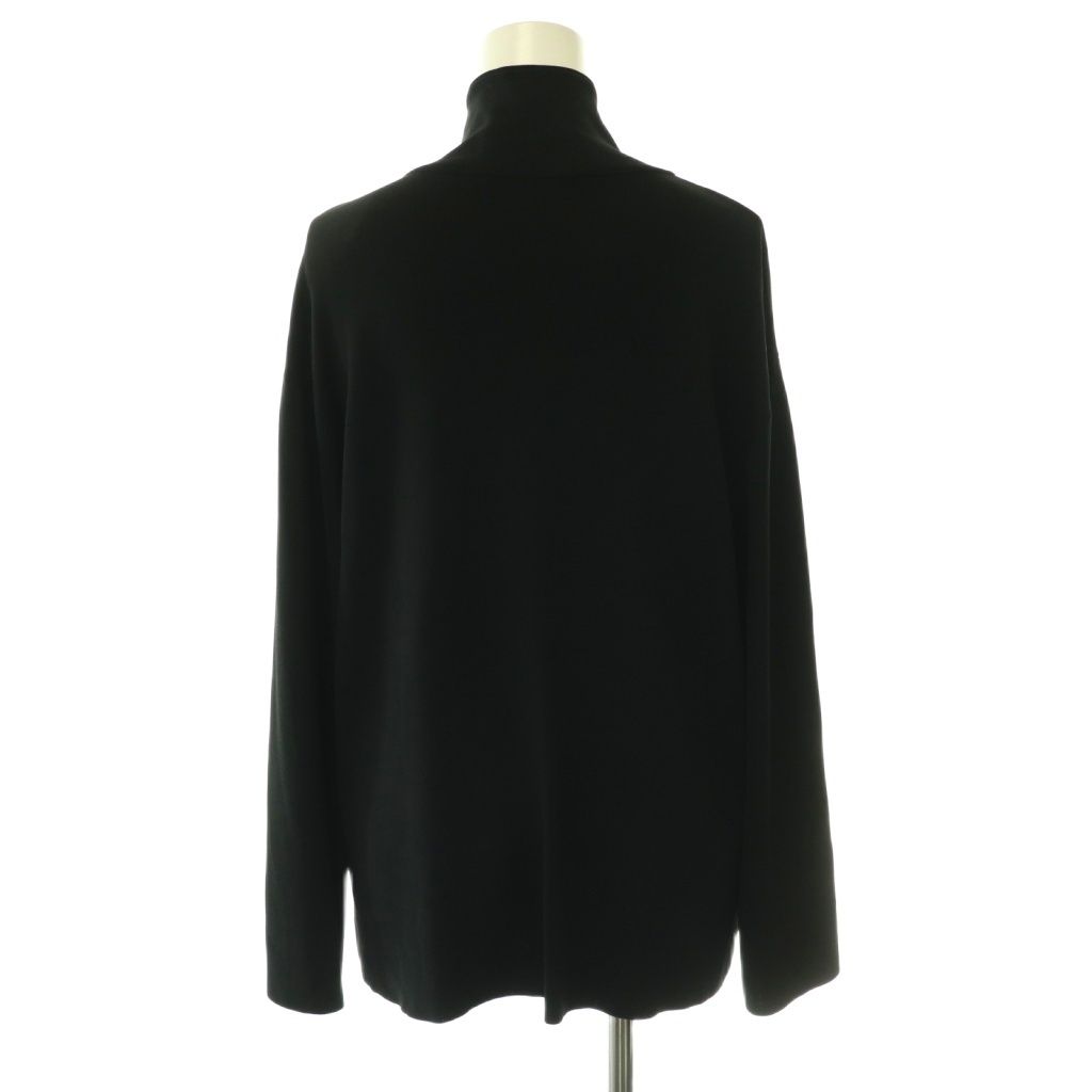 Gucci Gathered Frill Neck Blouse Pullover Long Sleeve L Black HS Sweater — view 2