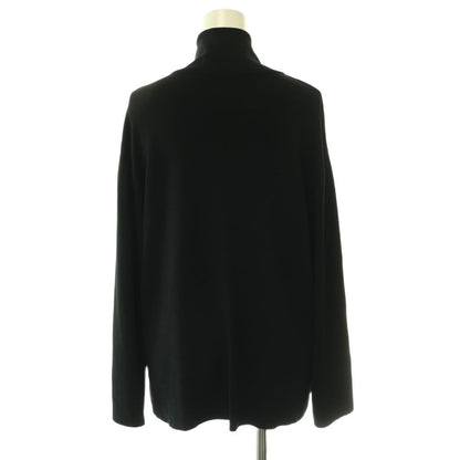 Gucci Gathered Frill Neck Blouse Pullover Long Sleeve L Black HS Sweater — view 2