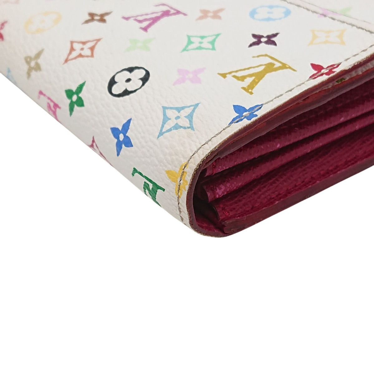 Louis Vuitton Sarah Multicolor Fig Wallet Fold — view 8
