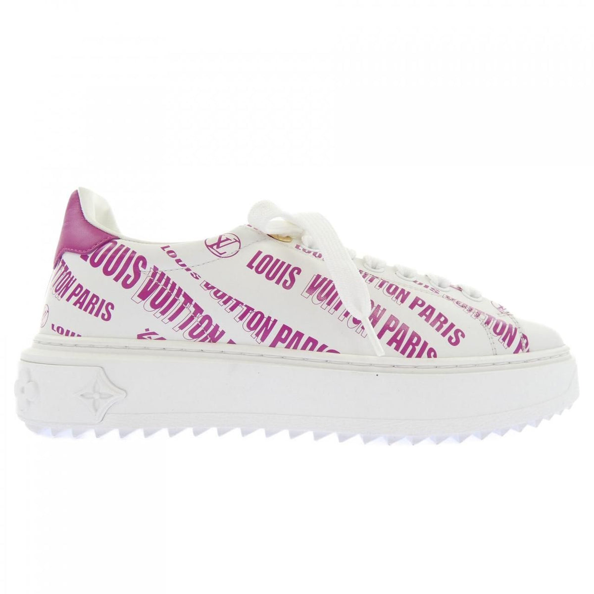 Louis Vuitton Graphical Signature Print Time Out Line Sneakers