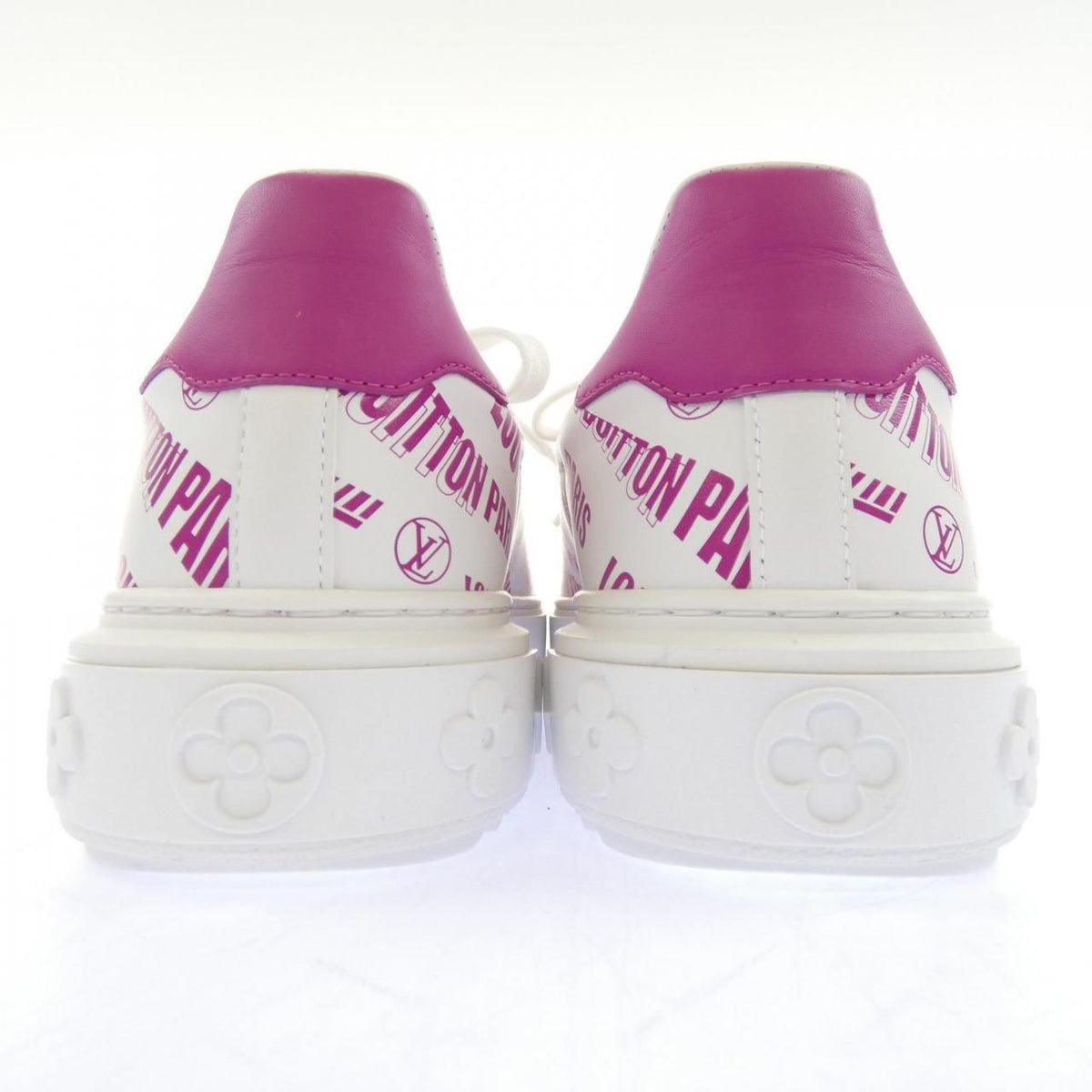 Louis Vuitton Graphical Signature Print Time Out Line Sneakers — view 5