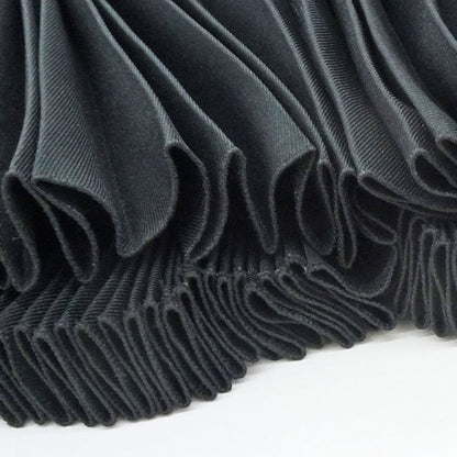 Prada Long Pleated Skirt 36 Black Polyester — view 6