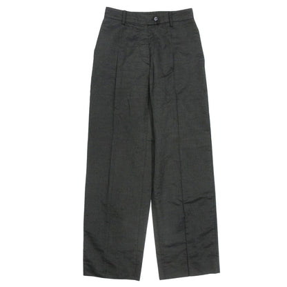 Prada Trousers Pants Straight Pleated Cotton Vintage 40 Gray