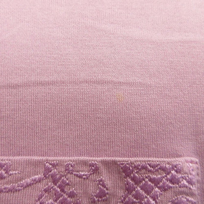 Hermes Jacquard Pocket Dress Top Horse Tackle Embroidery 36 Purple — view 4