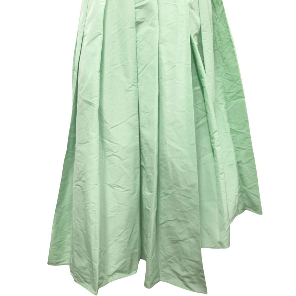 Fendi Asymmetric Dress Cami Pleated Skirt Long Sleeveless 40 Green — view 5